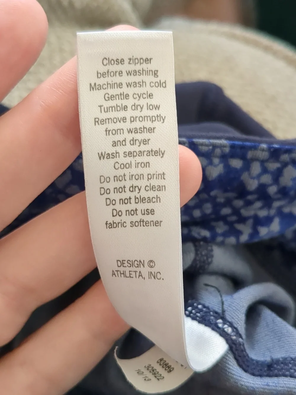 Large Athleta Leggings With Skirt Attached Blue